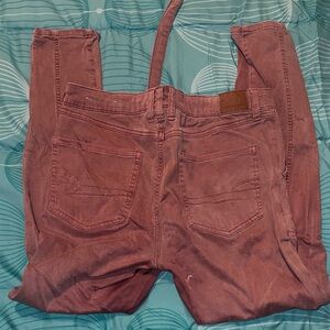 American Eagle Outfitters Women's Skinny Jeans in Burgundy